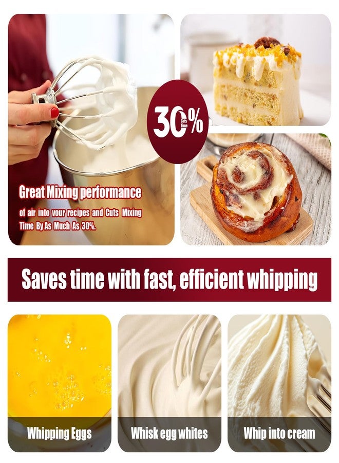 Cowbright K45WW 6-Wire Whip Attachment Fits KitchenAid Tilt Head Stand Mixer - Egg Heavy Cream Beater, Cakes Mayonnaise Whisk for Kitchen Aid Mixer Accessory Replacement Parts - Image 4
